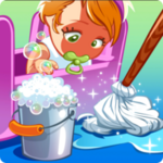 baby doll house cleaning android application logo